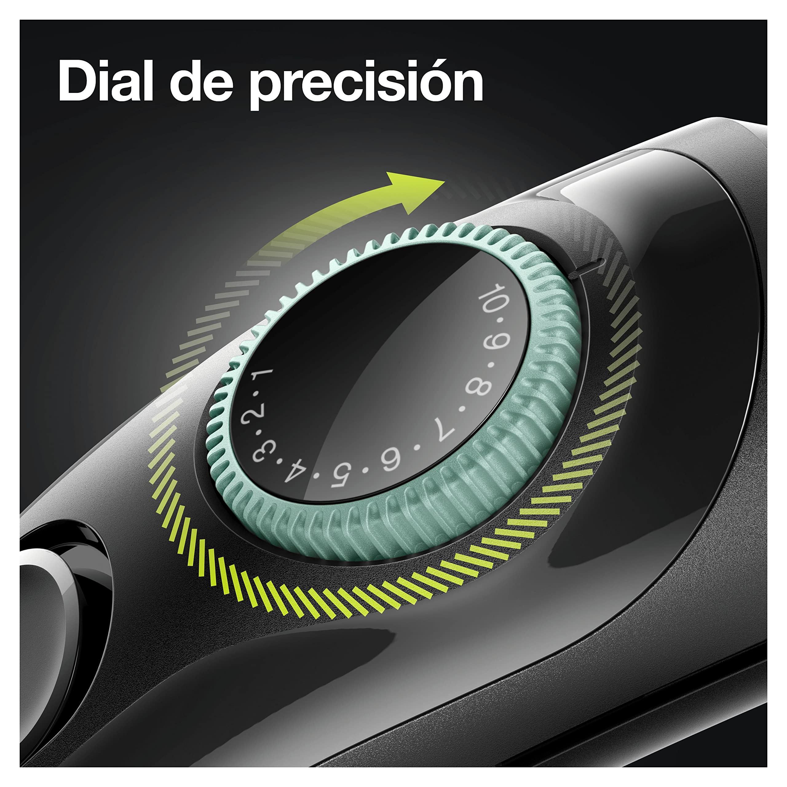 Braun Recortadora de Barba, Máquina Cortar Pelo, Cortapelos Hombre para Cara y Pelo con Láminas Afiladas de Larga Duración y Maquinilla Gillette, 39 Ajustes de Longitud, 3 BT3341, Negro/Verde