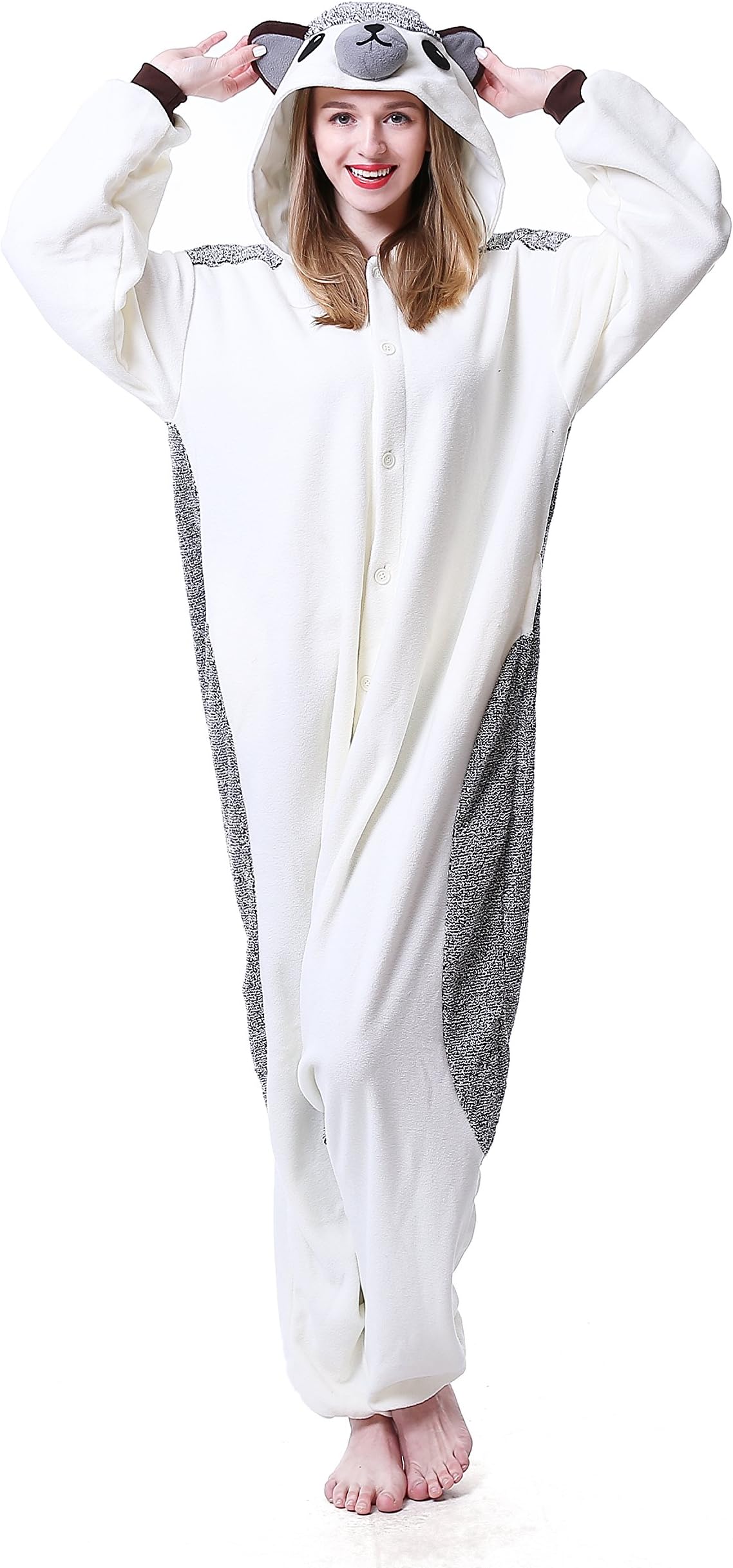 Unisex Hedgehog Onesie Costume Adult Pajamas (M, Hedgehog)