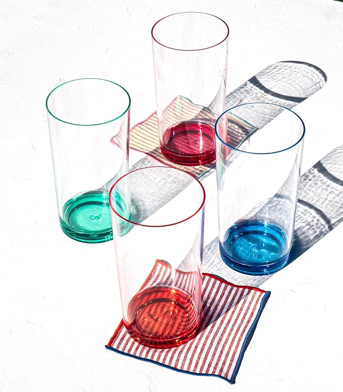 Set de 6 Vasos de Acrílico Color Base Teal 24 oz miniatura 5