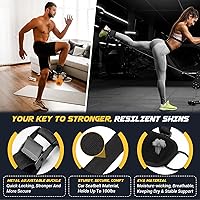 Vista 3 de nooncrazy Ankle Straps for Dumbbell and Cable Machine, Dumbbell Foot Attachment with Longer Stronger Nylon Strap, Tibialis Trainer, Leg Extensions