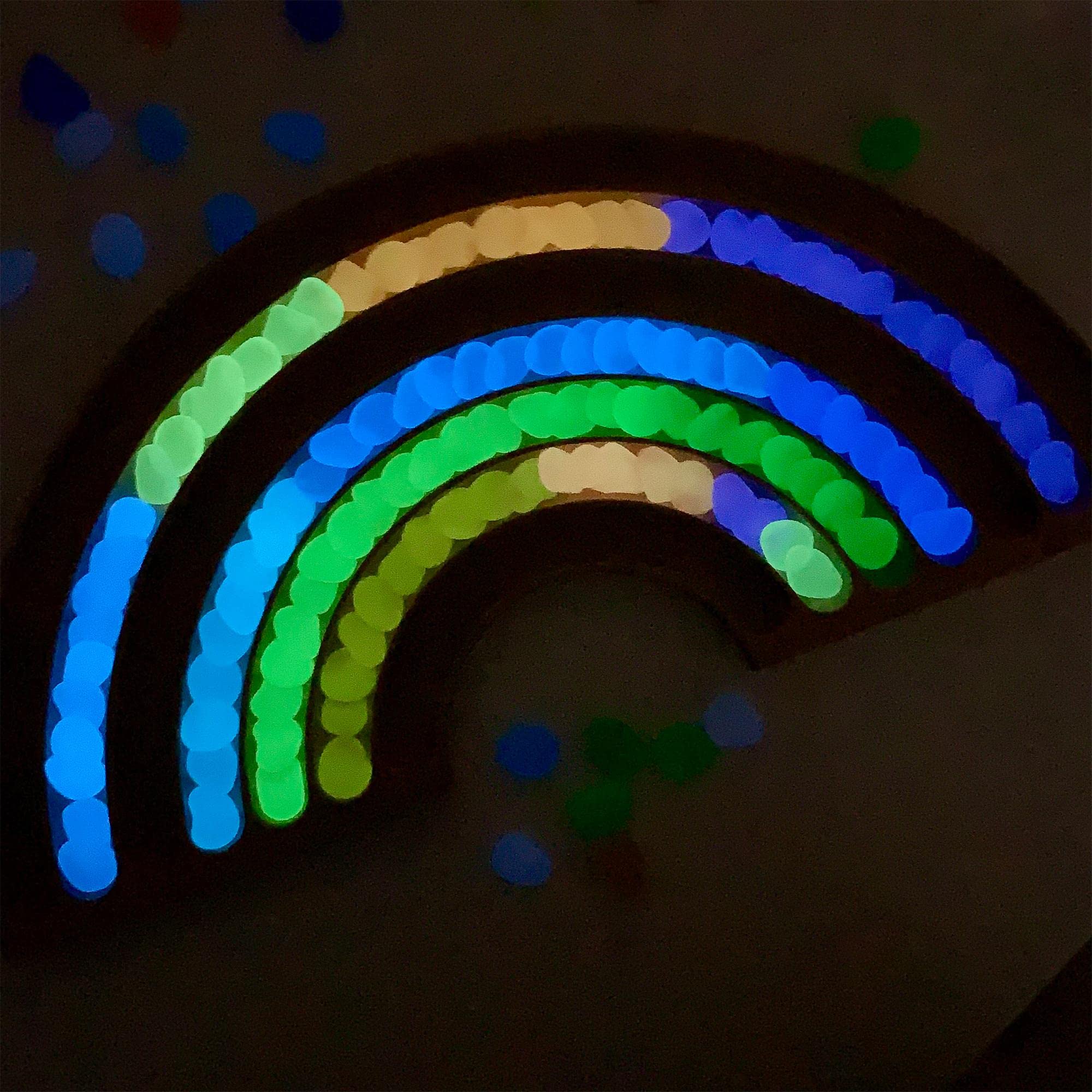 Sunnysue - Holz-Legebrett Regenbogen - Spielzeug Motorik