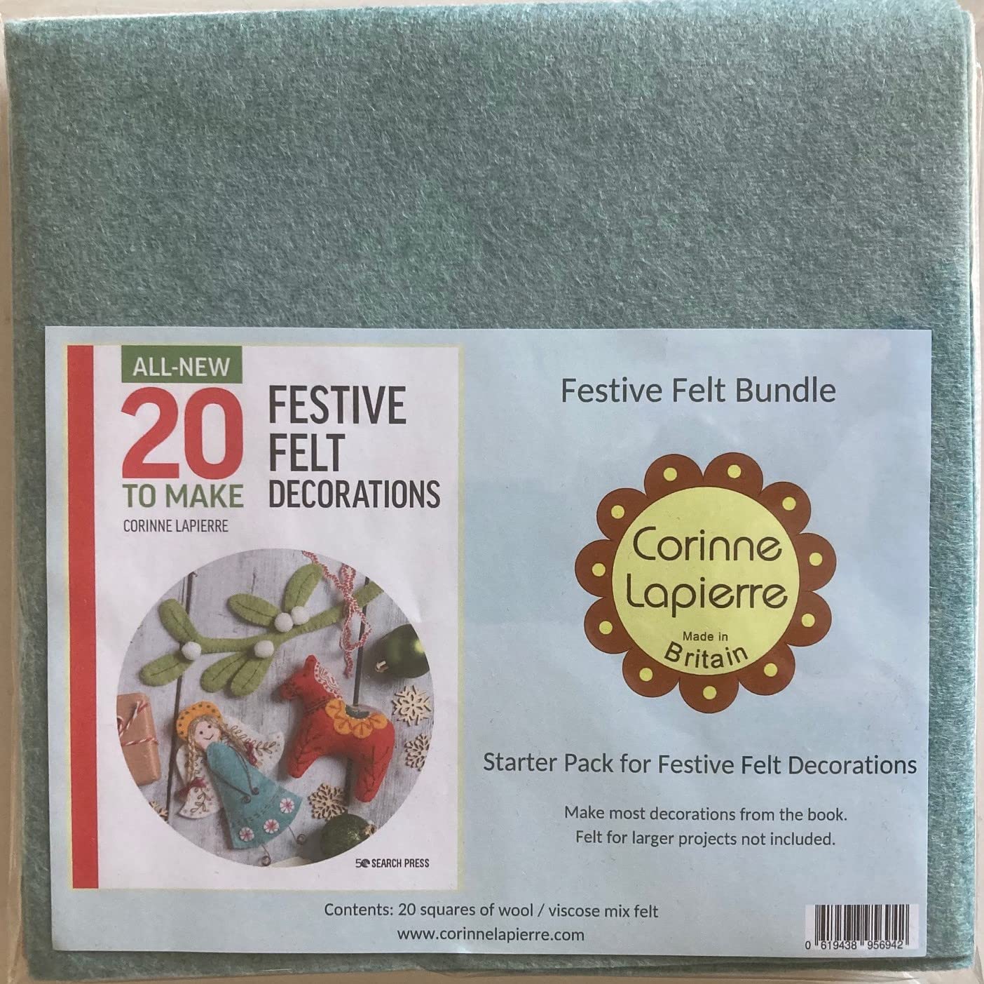 Corinne Lapierre Felt Bundle for Book: Festive Felt Decorations, 24 x 24 x 2 cm