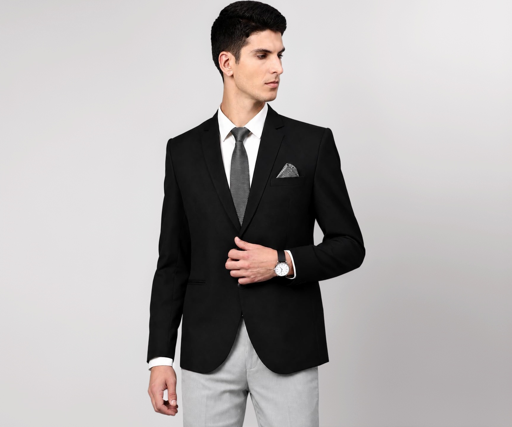 Men's Slim Fit Single Breasted Blazer