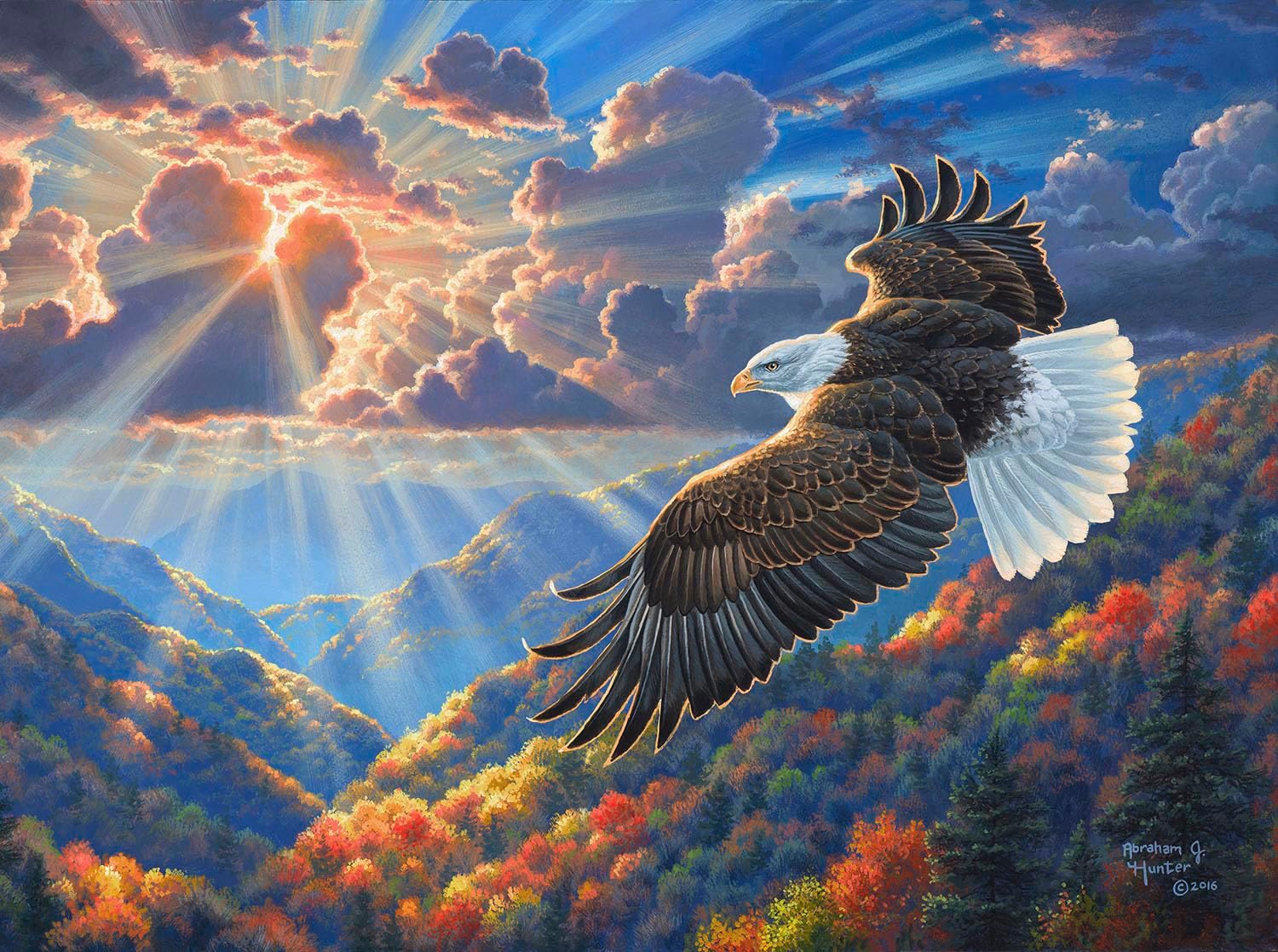 SUNSOUT INC - Beautiful Freedom - 1000 pc Jigsaw Puzzle by Artist: Abraham Hunter - MPN # 69847