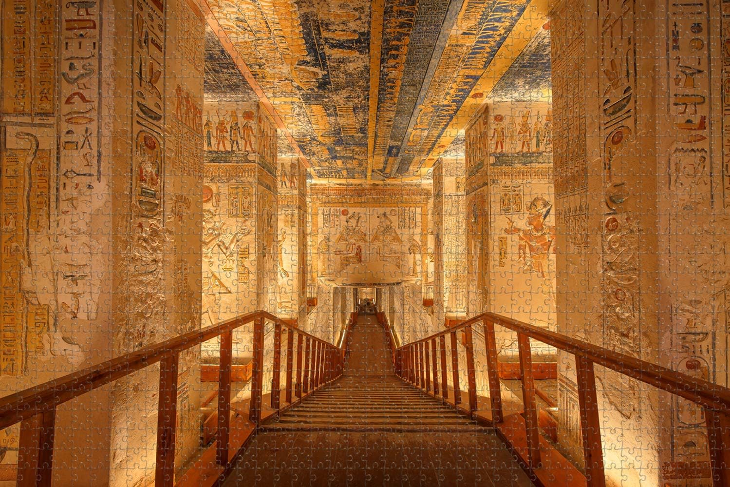 Family Fun Jigsaw Puzzle 1000 Piece Egypt Tomb Pyramid Challenging Educational Toys Home Decor