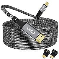 Vista 1 de Cable USB C a HDMI de 35 pies, cable trenzado 4K tipo C a HDMI, [compatible con Thunderbolt 3/4], para iPhone 15 Series, MacBook Pro/Air, iPad Pro