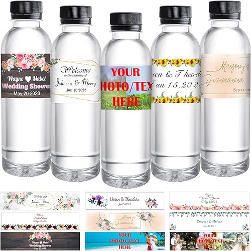 Etiquetas personalizadas para botellas de agua, etiquetas personalizadas con imagen para botellas de agua, etiquetas para envoltorios, etiquetas