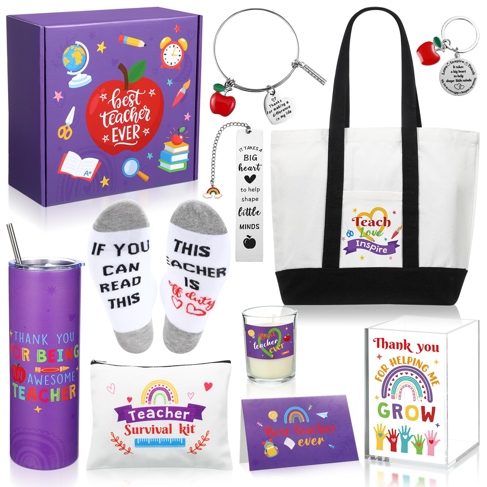 Snapklik.com : FoldTier 10 Pcs Teacher Appreciation Gifts Set Christmas ...