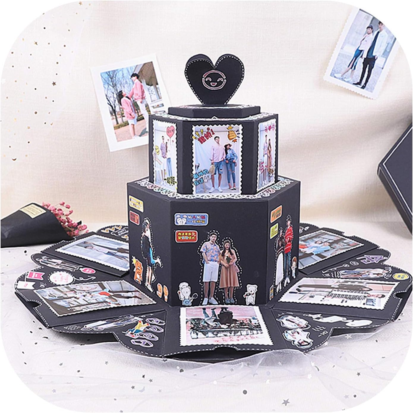 Scrapbook Surprise Cake Explosion Box Exploding Gift for