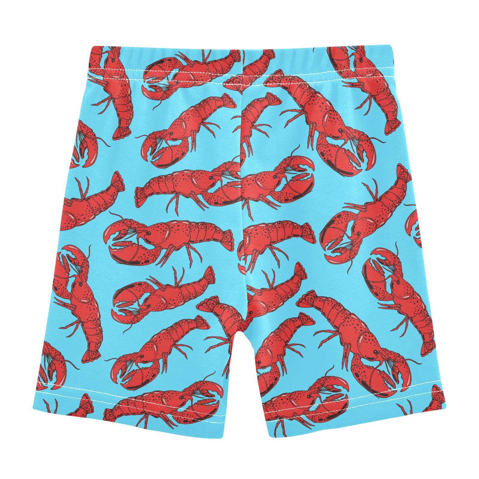 JHKKU Girls Lobster Shorts Cotton Cartwheel Bike Kids Biker Under Dress Dance Short Girl Clothes 8Y