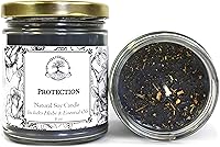 ArtoftheRoot Protection Soy Herbal Candle 9oz - Shields Negativity, Psychic Attacks & Evil Intentions | Wiccan Pagan Hoodoo Conjure Ritual