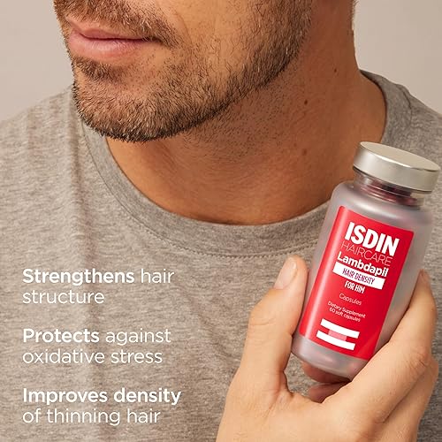Miniatura 3 de ISDIN Cápsulas de densidad capilar Lambdapil para él
