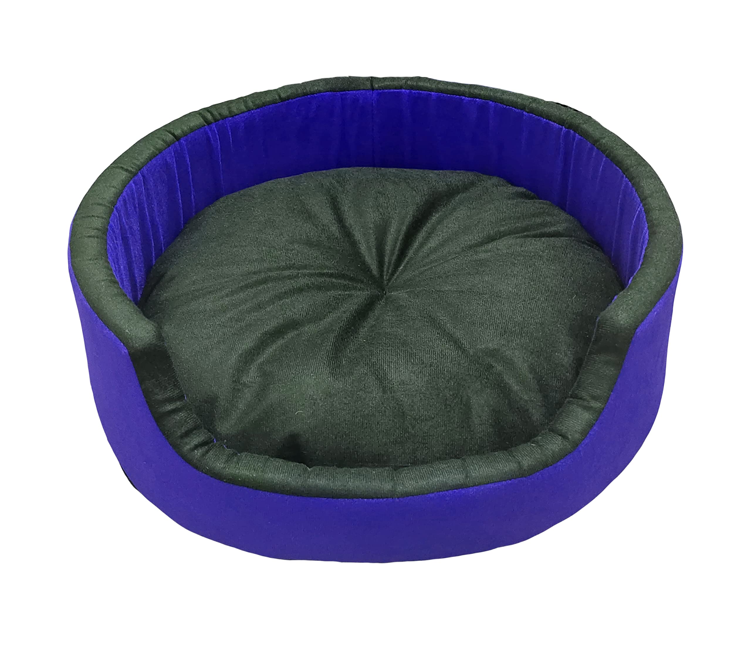 Pet Kart X-Large Size Dog and Cat Bed Round Shape Export Quality Ultrasoft Micro Fiber Filling for Extra Comfert Dual Color Blue-Black Machine Washable Anti Skid Base Pet Bed (B0B9X8SZG1) Amazon Price History, Amazon Price Tracker