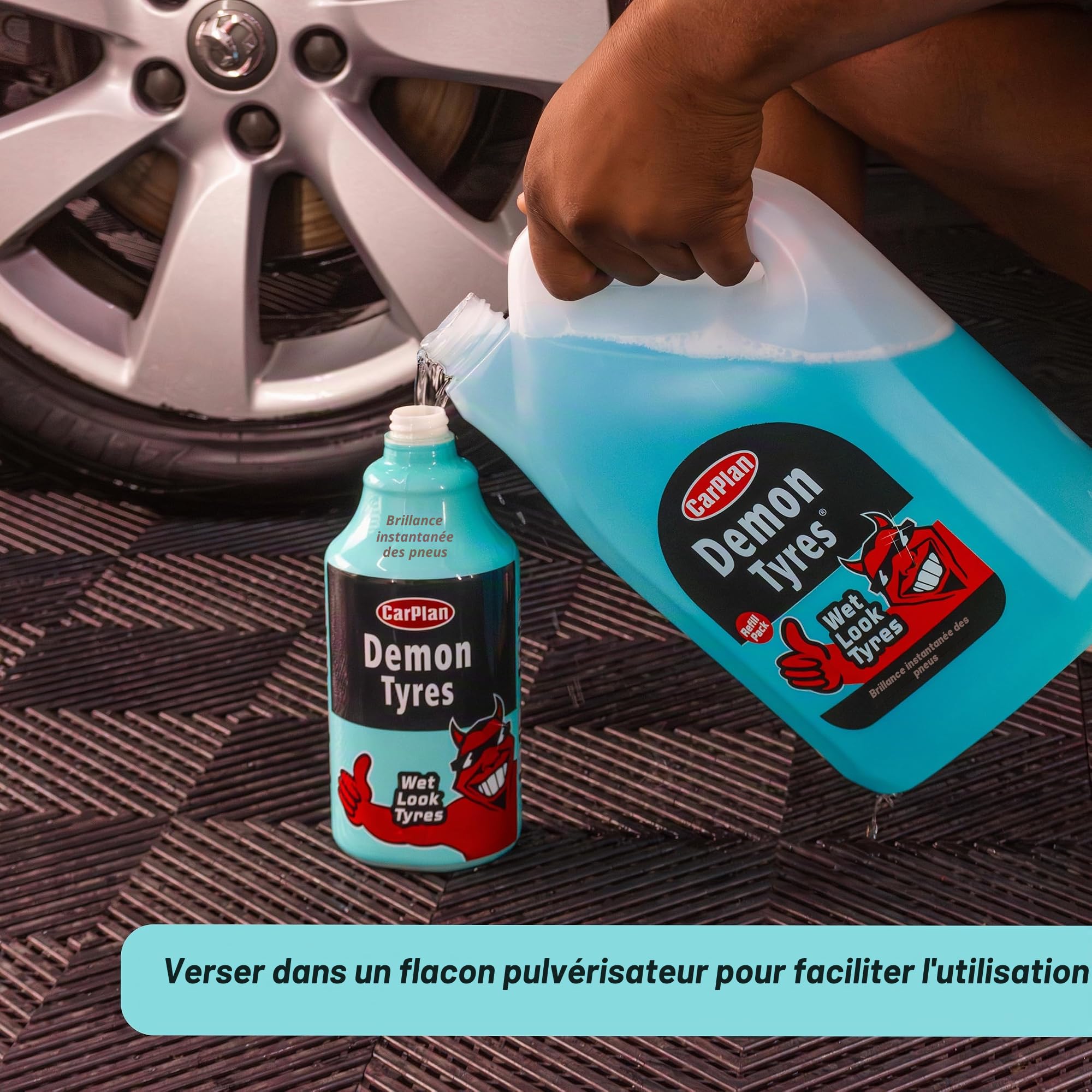 CarPlan Demon Tyres 5L - Finition pour pneus effet mouillé