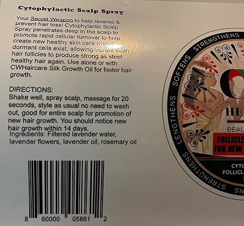 Miniatura 8 de CWHaircare Set de crecimiento, el kit de iniciación de 2 piezas para el cuidado del cabello CW ayuda a hacer crecer tus bordes y coronar la espalda