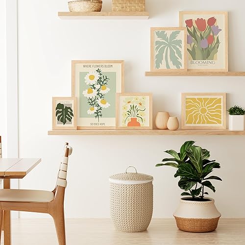 Miniatura 4 de Vittanly Marco de fotos de 11 x 14 pulgadas, marco de madera maciza con plexiglás, incluye paspartú de 8 x 10 pulgadas, para colgar en la pared para