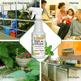 Mighty Mint Peppermint Oil Roach Repellent Spray - Natural Cockroach Killer for Indoor & Outdoor Use - Plant-Based Insect & Pest Control - 16 oz (Pack of 2)