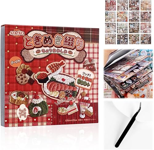 800 piezas de lindas calcomanías para álbum de recortes de viaje Y2K, libro de calcomanías japonés para adultos, calcomanías coreanas Kawaii para