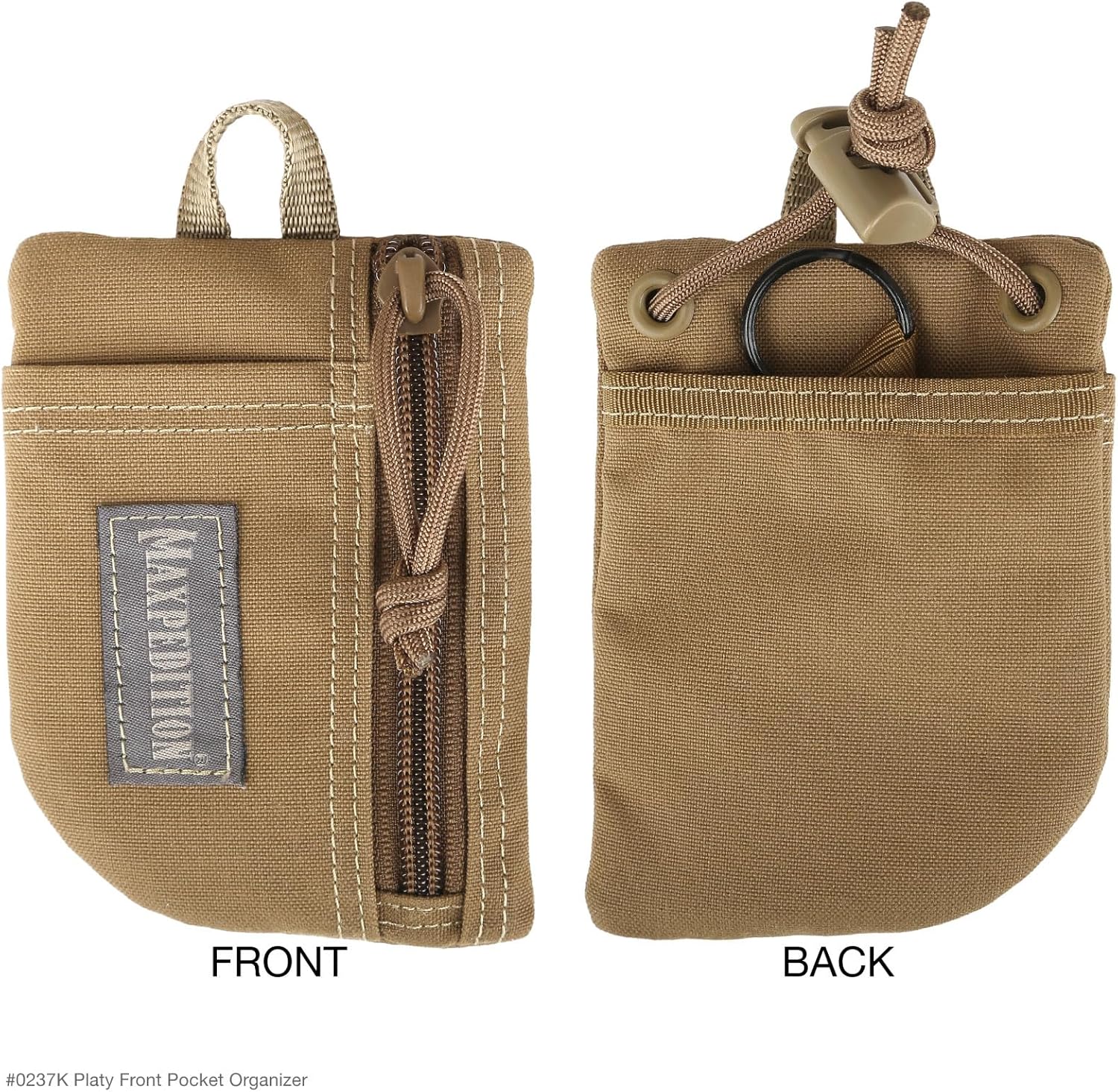 MAXPEDITION Platy Pocket Organizer, Durable EDC Tool Pouch for Men, Neck Wallet with Paracord Lanyard, Holds Flashlight, Multitool, Pen, Notebook - Image 8