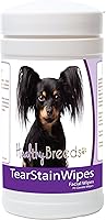 Vista 4 de Healthy Breeds Toallitas quitamanchas de lágrimas de perro para husky siberiano – Más de 100 razas – Limpiador facial de ojos – 70 toallitas
