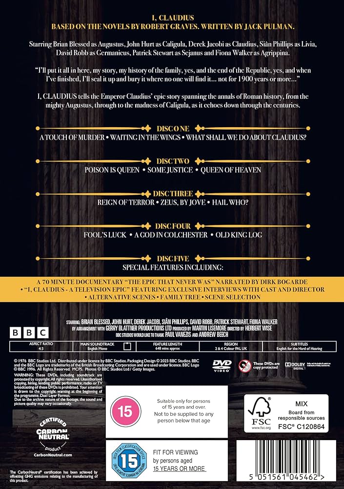 (未使用･未開封品)I Claudius &amp; Epic That Never Was [DVD] Amazon.com: I, Claudius [DVD] : Herbert Wise, Derek Jacobi