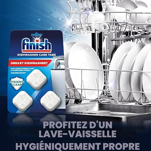 Finish Pastilles nettoyantes pour lave-vaisselle, 53 g, 3 comprimés, jusqu'à 3 mois de nettoyage - 3