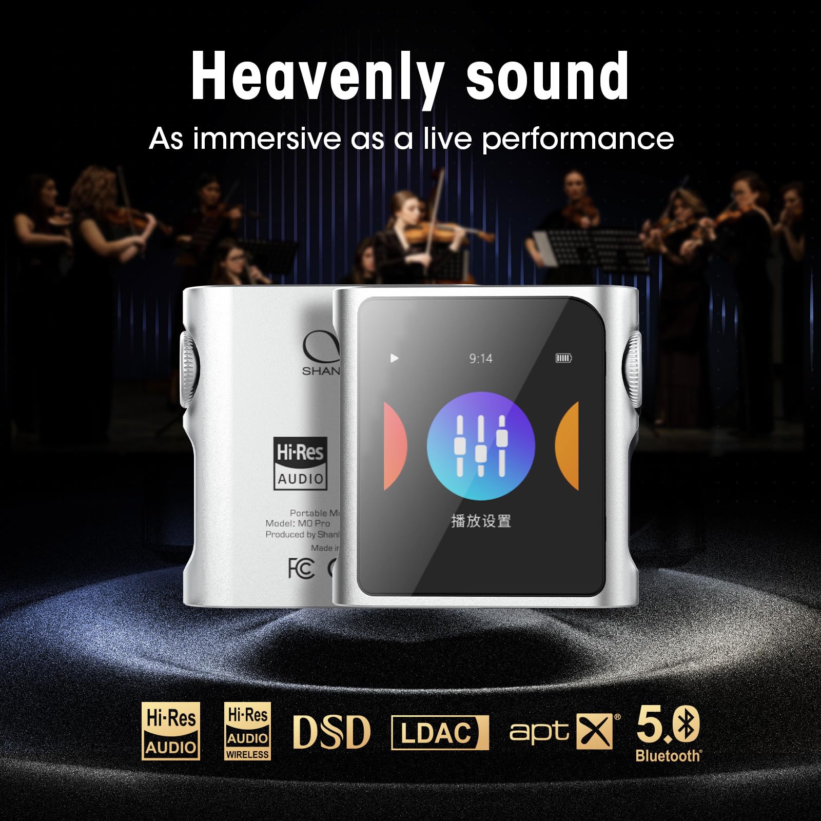 SHANLING M0 Pro MP3 Player, High Resolution Portable Music Player