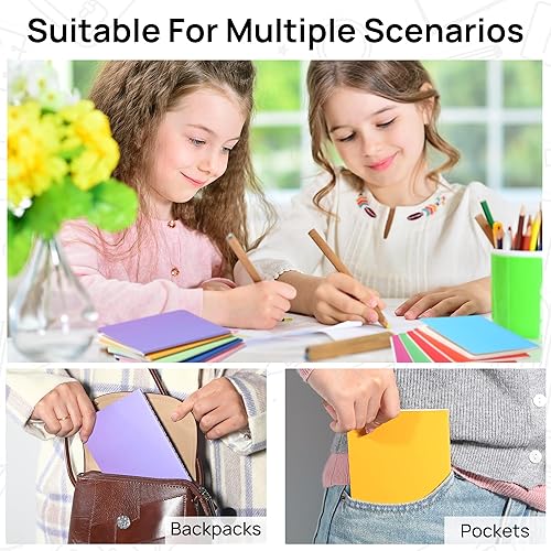 Miniatura 6 de miikoul Paquete de 60 cuadernos pequeños y coloridos en blanco, tamaño A6, mini diario para estudiantes, viajeros, oficina, suministros de regreso a