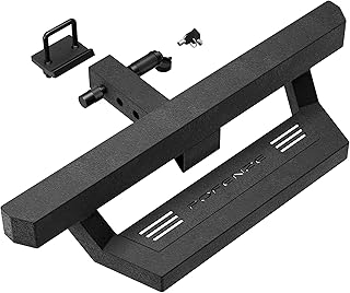 Hitch Step for 2" Trailer Hitch Receiver, Heavy Duty Steel Bumper Step with Pin