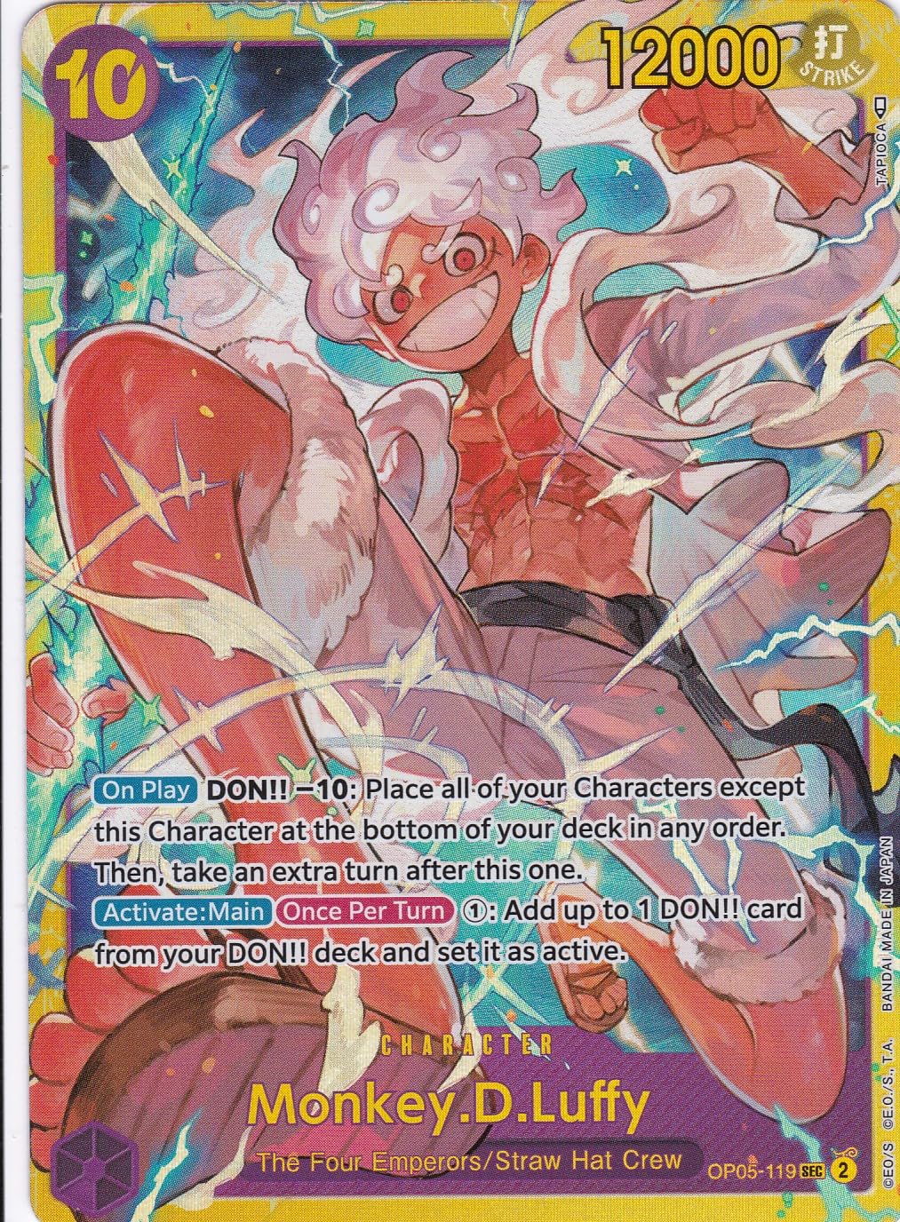 luffy gear 5 secret rare Monkey.D.Luffy (OP05-119) (V.1) - - Awakening of The New - One Piece Card Game - Einzelkarte Sega Game Gear Handheld usb Wähle Deine Größe:51 cm Celebrate the legacy of