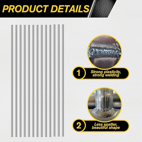 Miniatura 5 de Varillas de soldadura de aluminio, varillas de soldadura de aluminio, varillas de soldadura, 50 varillas de soldadura de bajo punto de fusión