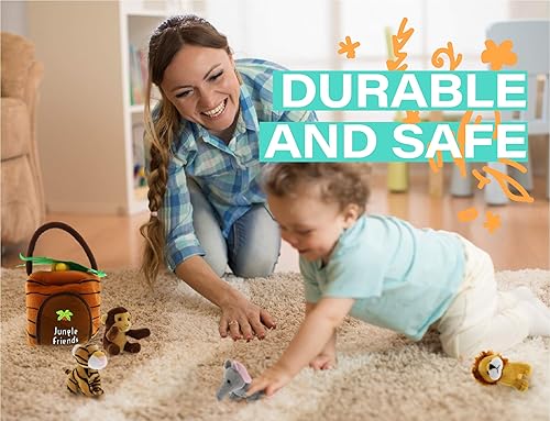 Miniatura 7 de Juego de unicornios mágicos y castillo con sonidos, 5 piezas de animales de peluche pequeños de unicornio más portador de castillo mágico con asa,