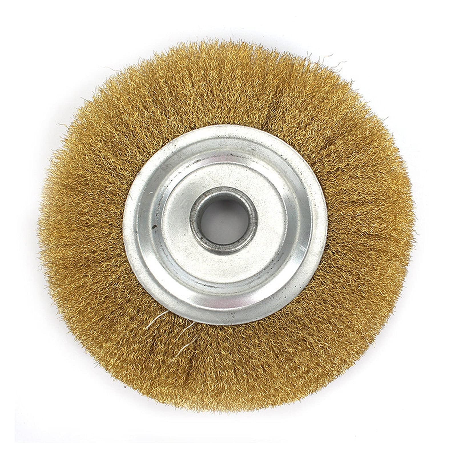 Szczotka druciana T-Shaped Brass Wire Brushes, for Drills Set,1pc 125mm 5 Inch Pure Copper for Metal Polishing Bench Grinder