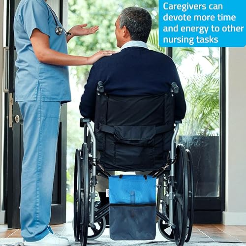 Miniatura 7 de CathCover - Soporte para bolsa de orina para silla de ruedas y cama, discreta funda para bolsa de catéter con ventana transparente, diseño a prueba