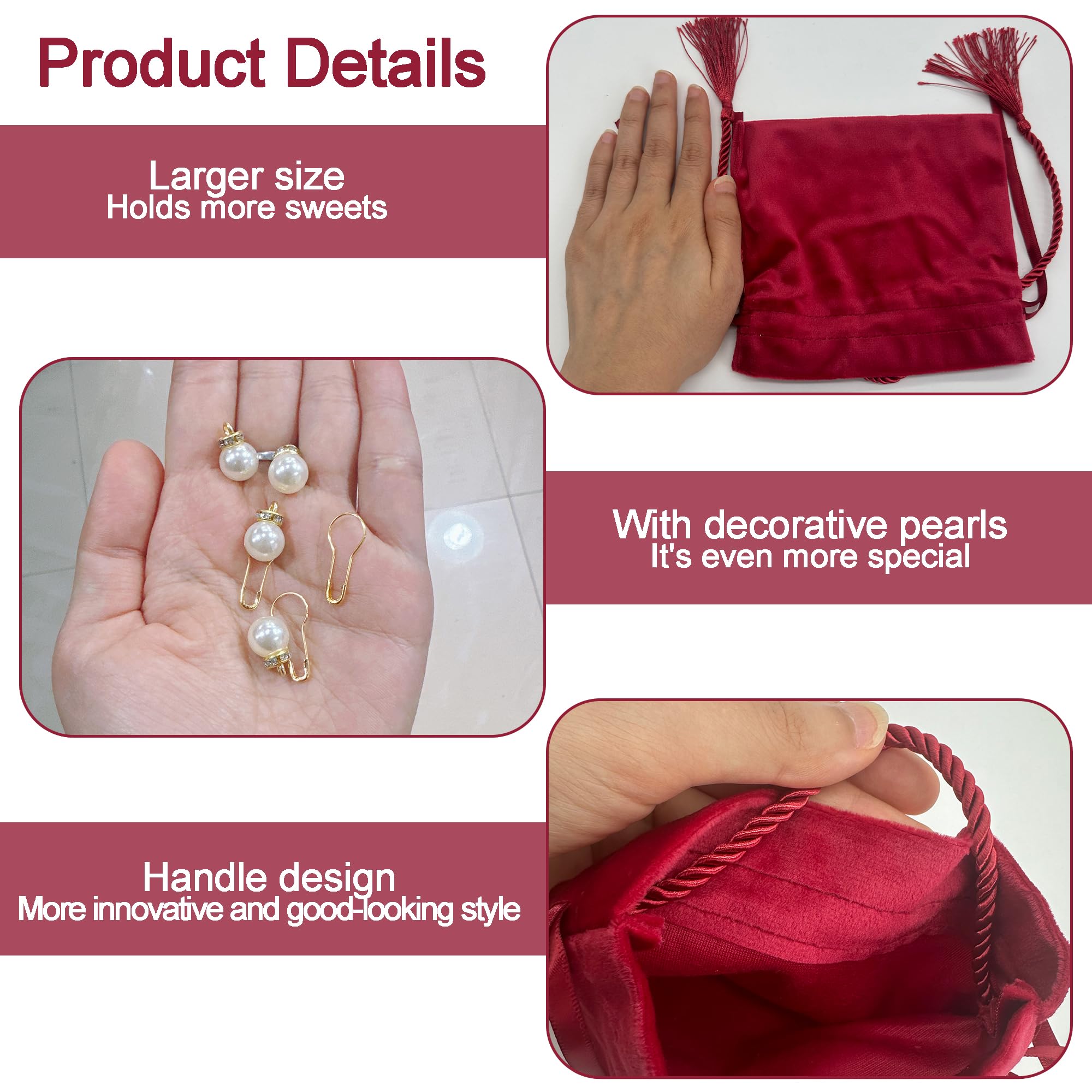 YJFY 10 Stück Schmuckbeutel Aus Seidenbrokat - Vintage Beutel Für Schmuck & Geschenke