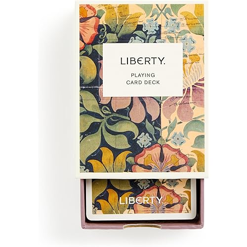 Galison Liberty - Beautiful Floral Print Art Illustrated Playing Card Set