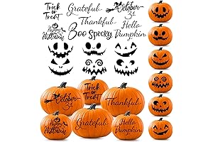 Large Halloween Pumpkin Decorating Stickers