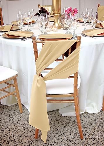 Vista 45 de 72 fundas universales para sillas de satén rojo, con lazos para silla, reutilizables, suministros para Navidad, bodas, recepciones, eventos