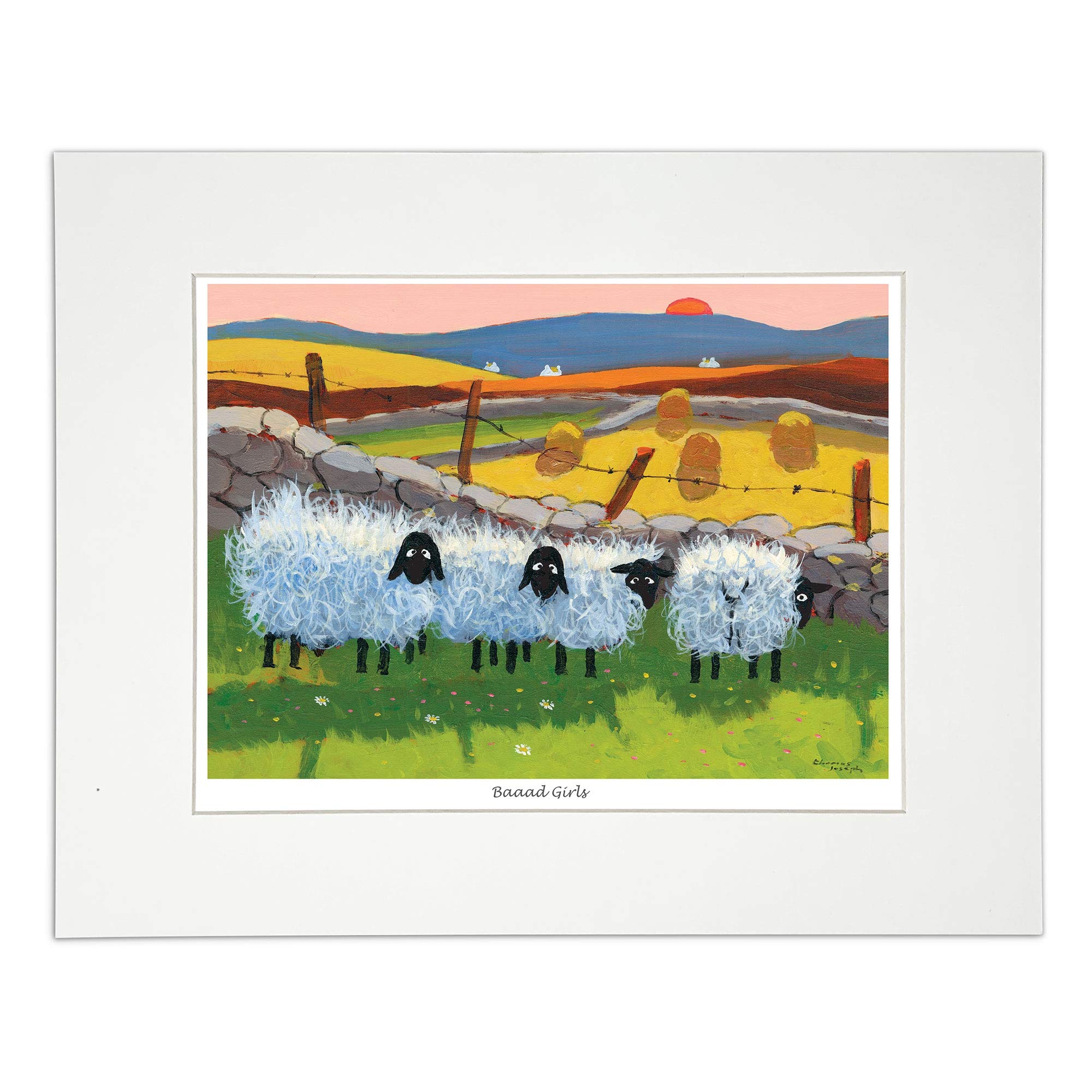 Tableau mouton Thomas Joseph Baaad Impression déco chambre fille
