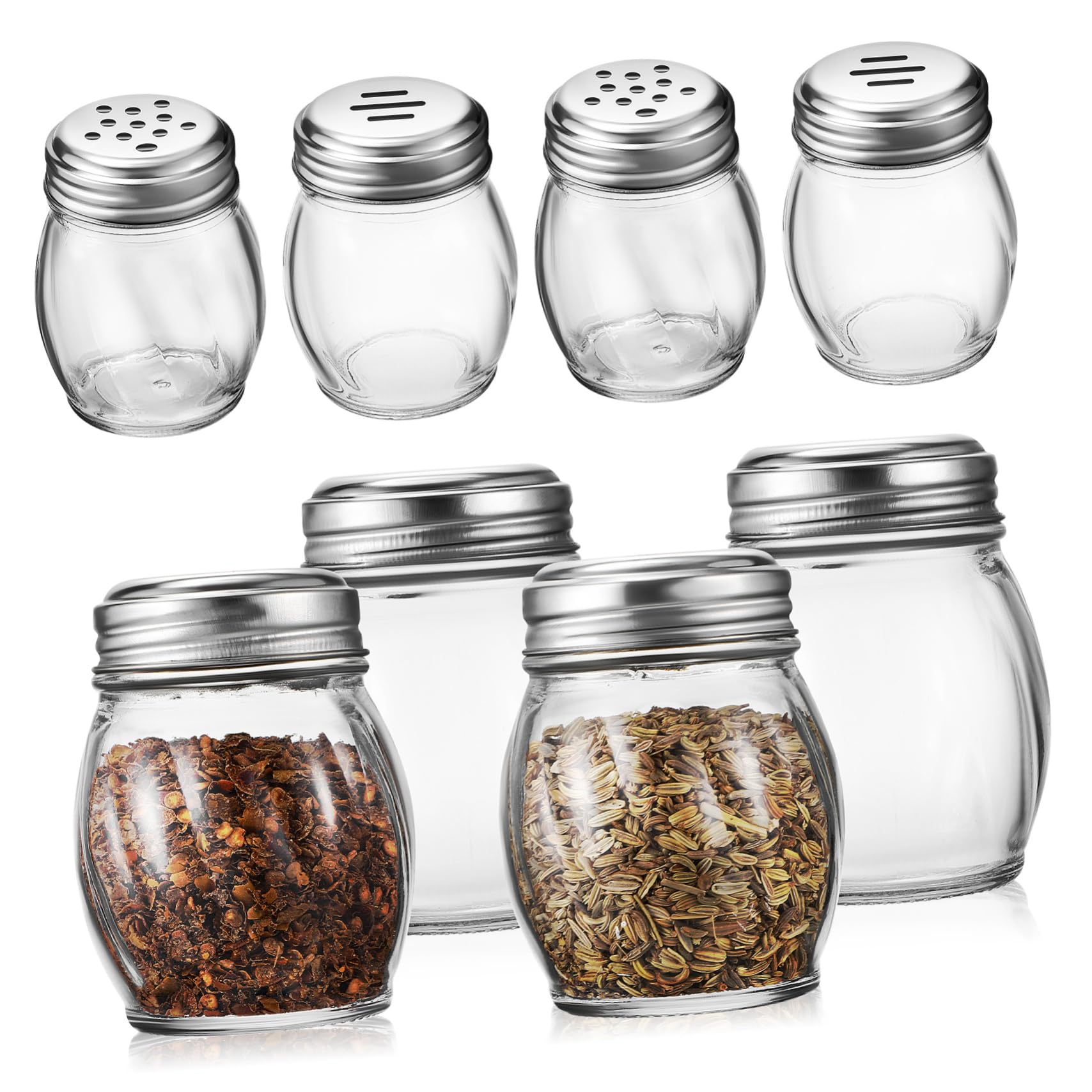 Bouteilles verre pour épices MAGICLULU contre l'humidité des flacons de condiments de cuisine