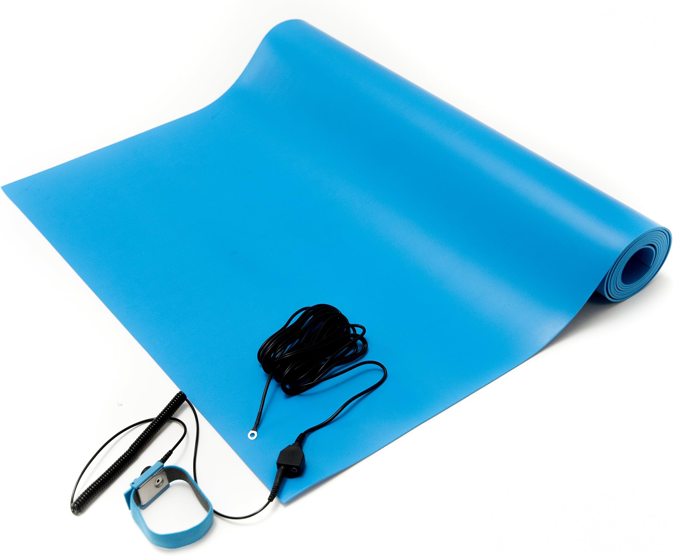 Bertech-1059 ESD Anti-Static, General-Purpose Mat Kit, Blue, 18" Wide x 30" Long x 0.094" Thick