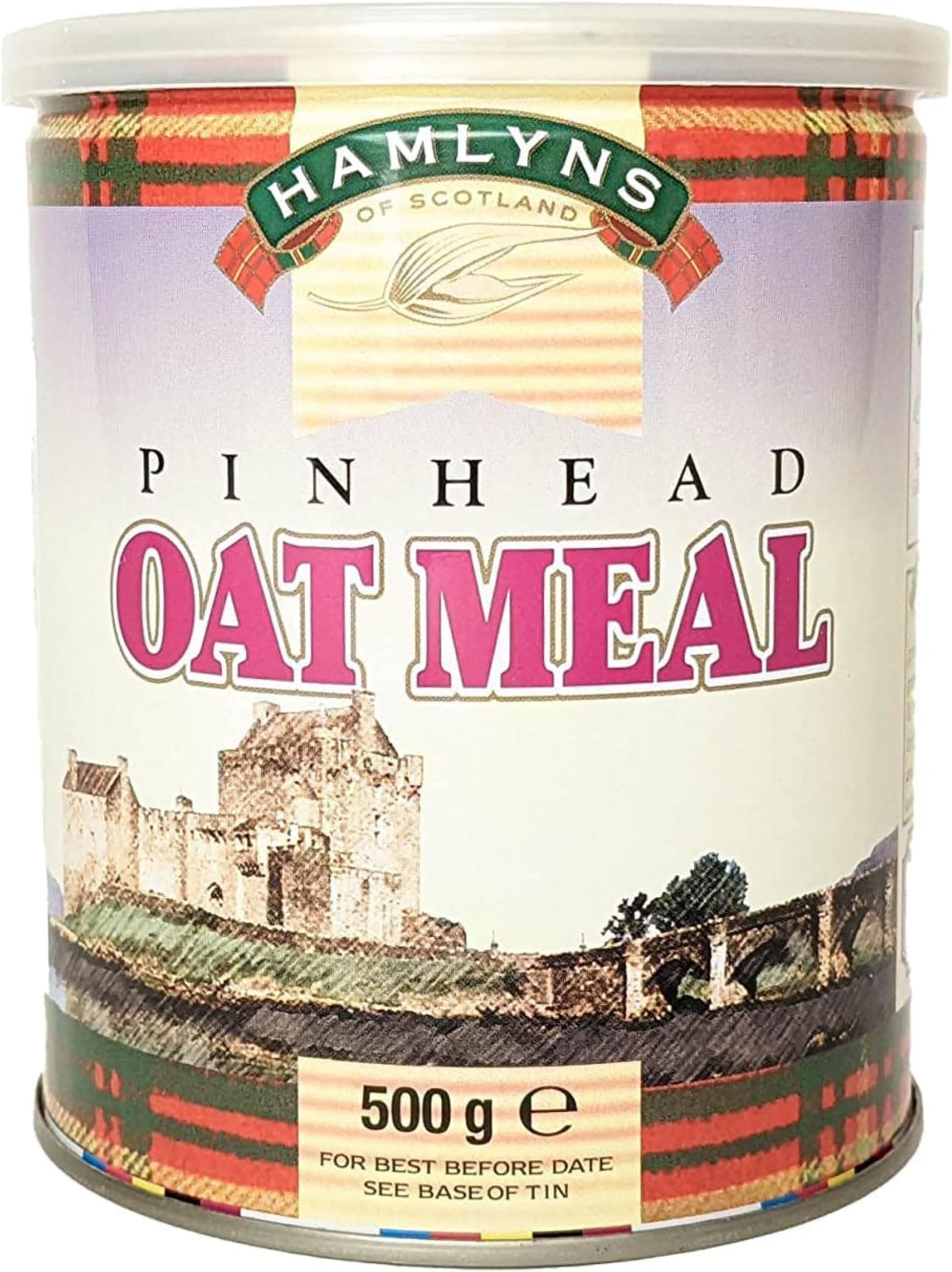 Hamlyns Scottish Steelcut Pinhead Oats, 17 Ounce Tin (Pack of 1)
