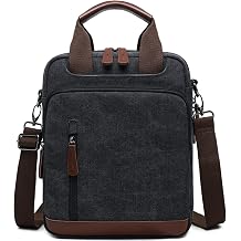 Mygreen Mens Shoulder Bag, Cross-Body Handbag, Vertical Type, Compatible with 11-inch PAD, Water Repellent Canvas