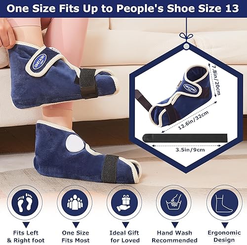 Miniatura 4 de CAMECO 1 par de almohadillas térmicas de pies para neuropatía de pies, calentadores de pies térmicos para mujeres y hombres, almohadilla de terapia