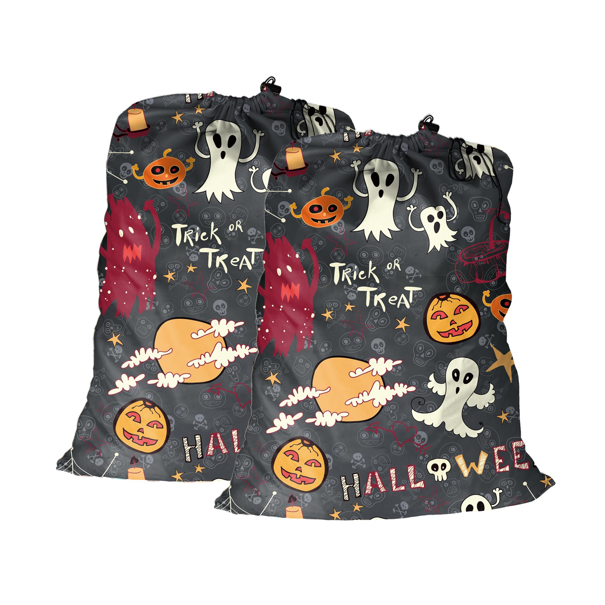 Maishijie Jumbo-Geschenktüten für Geschenke, Geburtstag, Hochzeit, Weihnachtsgeschenkbeutel, Aufbewahrungstasche, Wäschesack, 2 Stück (Zeichnen)