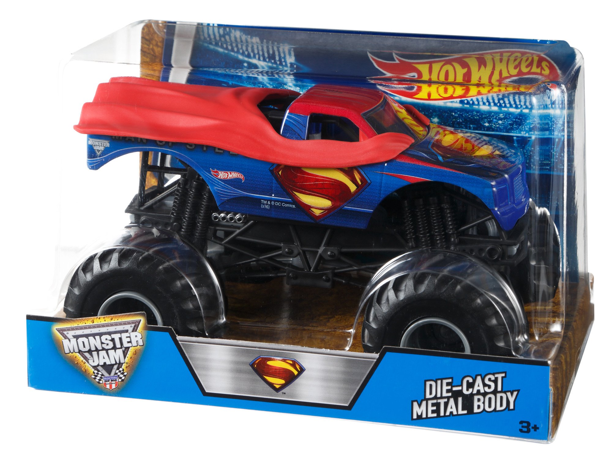 Amazon.com: Hot Wheels Monster Jam Man of Steel Vehicle (1:24