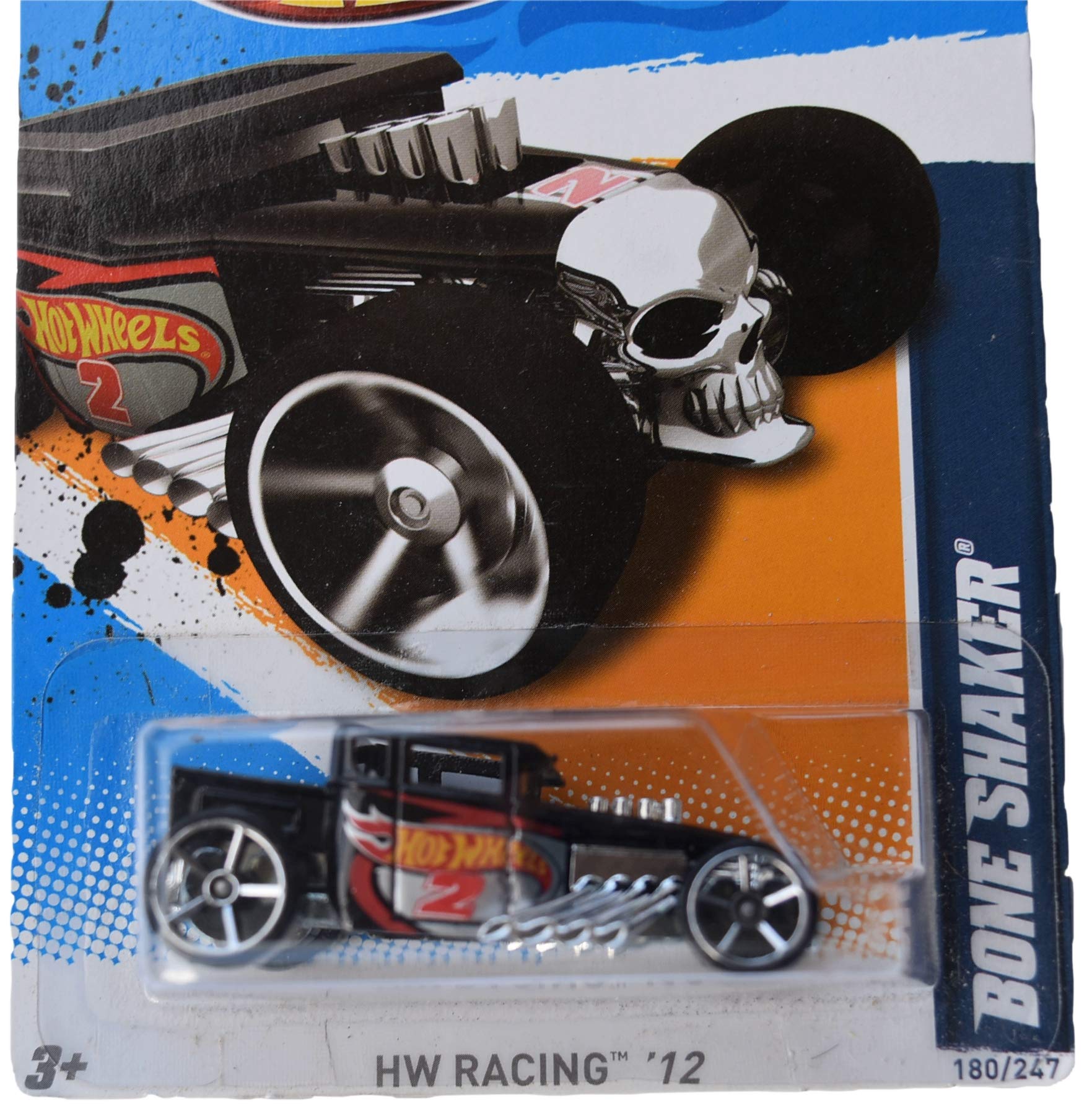 Amazon.com: Hot Wheels Bone Shaker 1:64 Scale Car, Black : Toys
