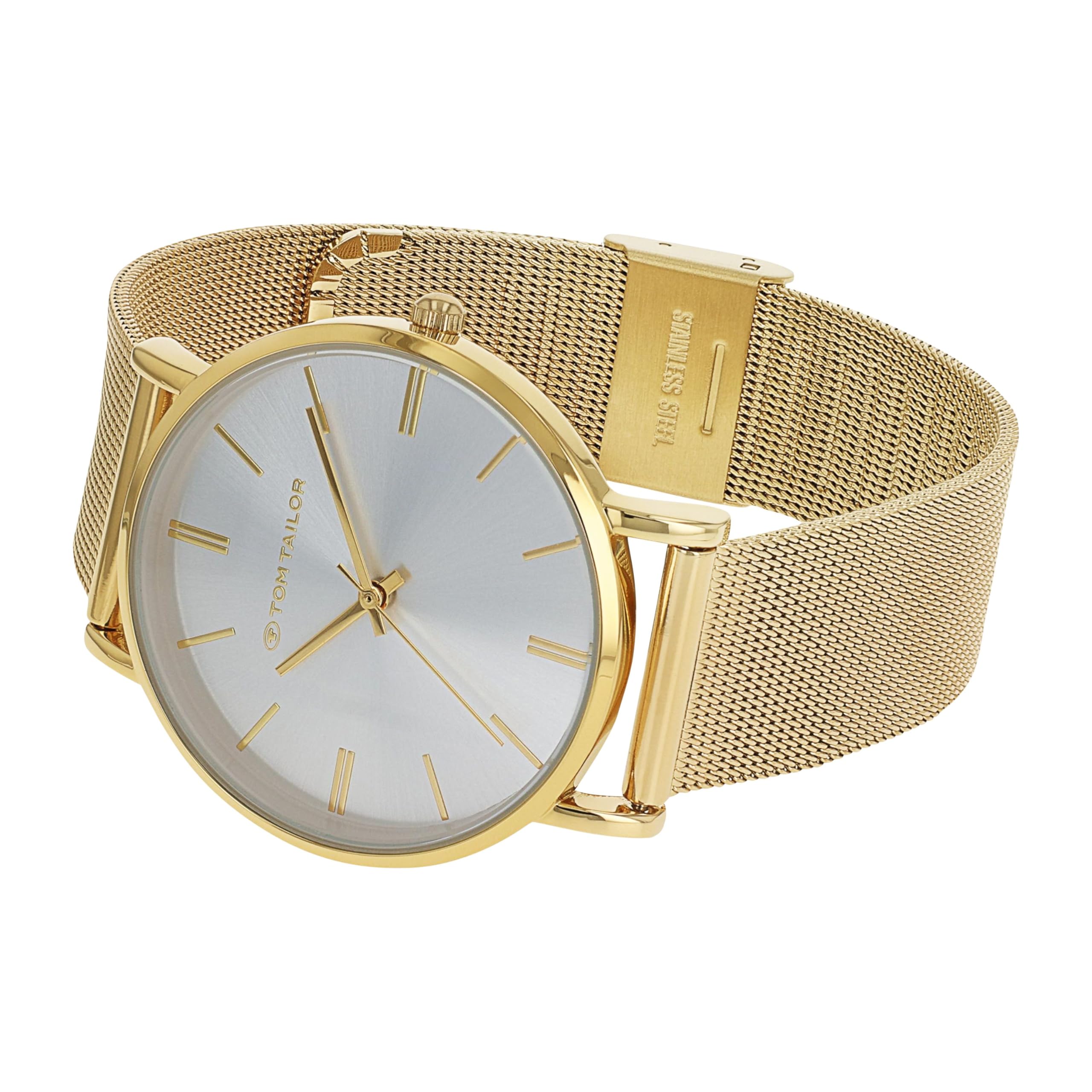 TOM TAILOR - Damen Quarz Armbanduhr - Alloy Gehäuse - Edelstahl Armband - Wasserdicht 3 Bar