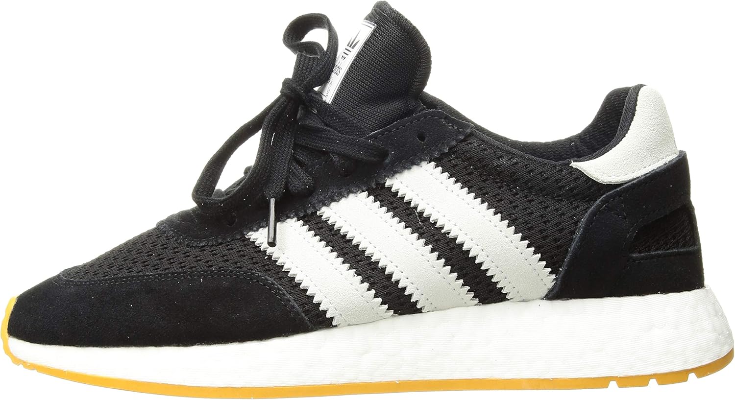 adidas Originals Men's I-5923 Shoe, Black/Crystal White/Yellow, 7.5 M US