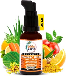 20% Vitamin C Serum – Advanced Anti-Aging & Brightening Formula with Glutathione, Hyaluronic Acid, Ferulic Acid, Turmeric, Rosehip, and Sea Buckthorn for Enhanced Skin Tone, Radiance, & Youthful Glow